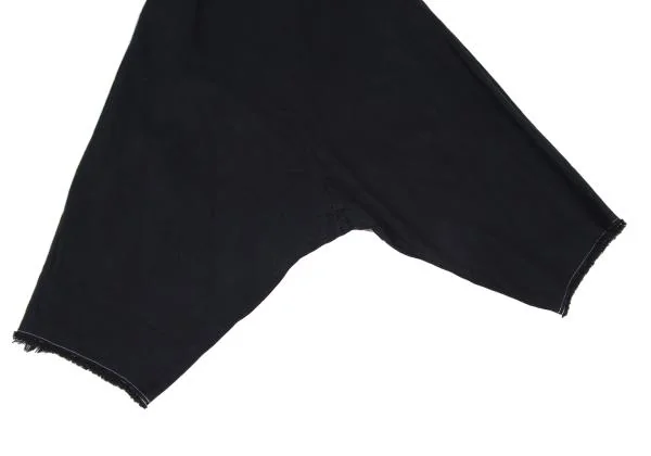 COMME des GARCONS Dyed Cotton Cut-off Dropped Crotch Pants K-146704_006