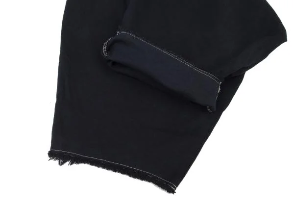 COMME des GARCONS Dyed Cotton Cut-off Dropped Crotch Pants K-146704_007