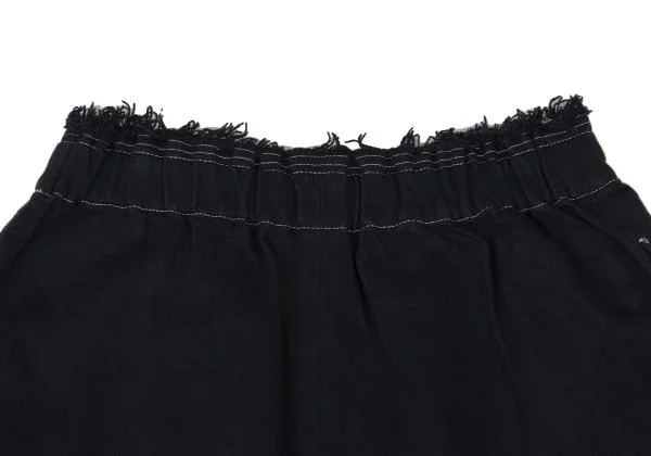 COMME des GARCONS Dyed Cotton Cut-off Dropped Crotch Pants K-146704_010