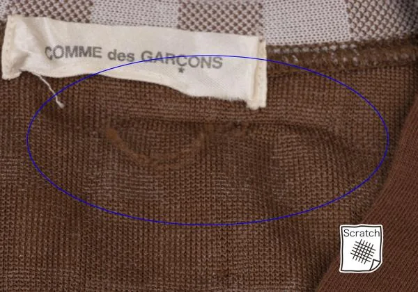 COMME des GARCONS Block Check Layered Cardigan K-146716_006