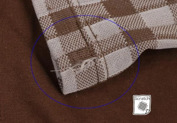 COMME des GARCONS Block Check Layered Cardigan K-146716_010