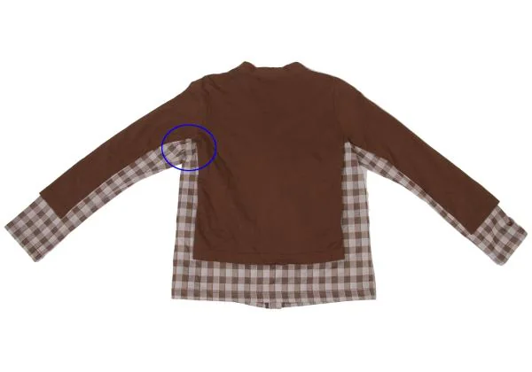 COMME des GARCONS Block Check Layered Cardigan K-146716_017