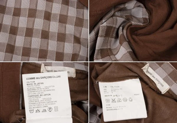 COMME des GARCONS Block Check Layered Cardigan K-146716_020