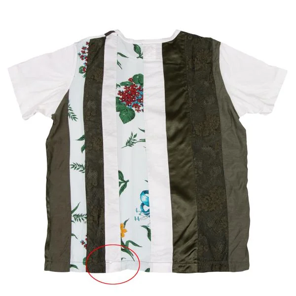 JUNYA WATANABE MAN PINK Switching Design T Shirt K-146734_014