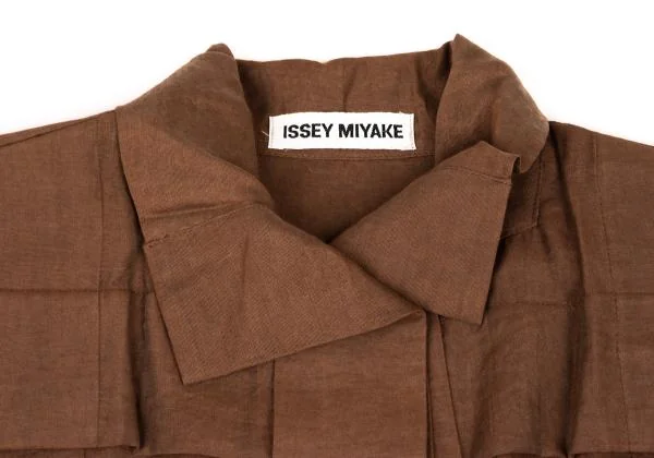 ISSEY MIYAKE Knob Flap Design Sleeveless Blouse Dress K-146739_004