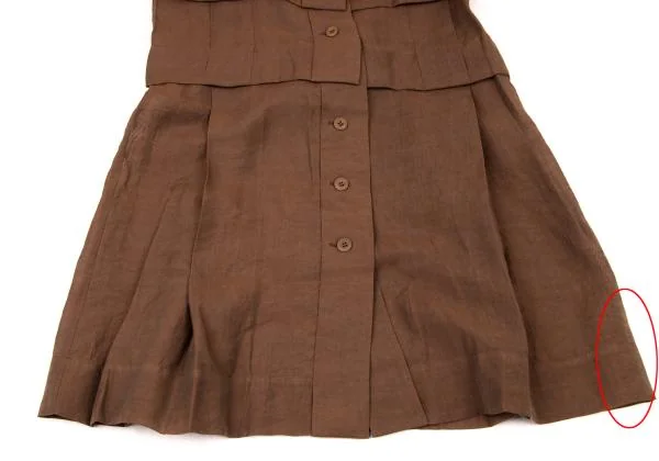 ISSEY MIYAKE Knob Flap Design Sleeveless Blouse Dress K-146739_007