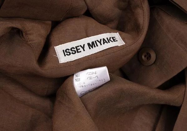 ISSEY MIYAKE Knob Flap Design Sleeveless Blouse Dress K-146739_018