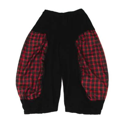 BLACK COMME des GARCONS Check Switching Balloon Pants
