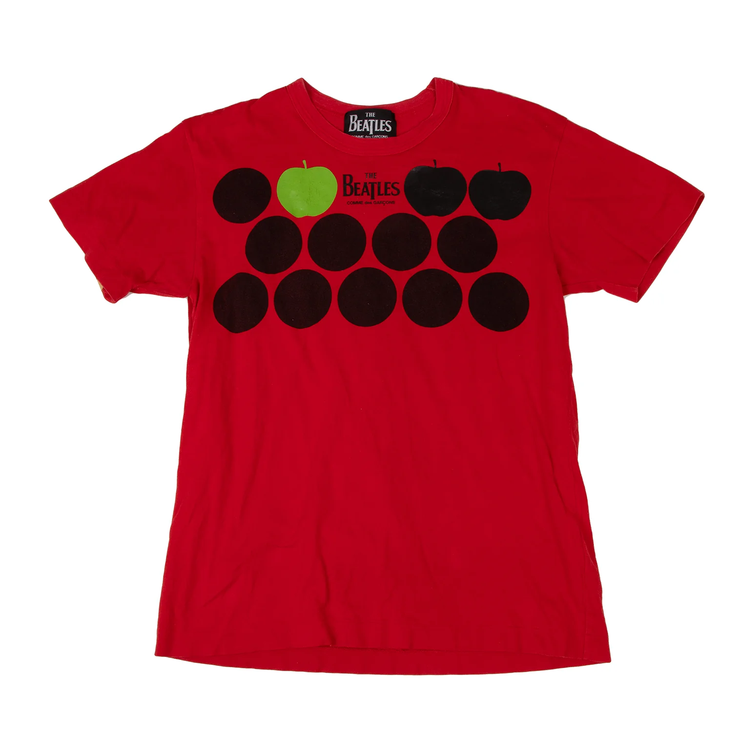 COMME des GARCONS The Beatles CDG プリントTシャツ フェイス The Beatles CDG: Rubber Printed T-Shirt Black (VZ-T035-051