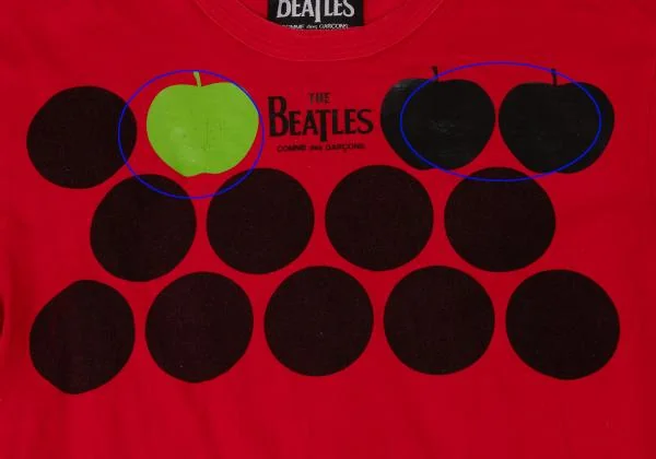 THE BEATLES COMME des GARÇONS M シャツ 赤 The Beatles Comme des Garçons | DSMG E-SHOP