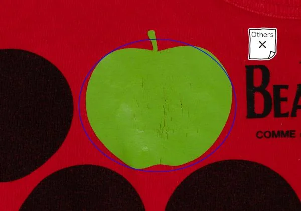 THE BEATLES COMME des GARCONS Apple Printed T Shirt K-146749_004