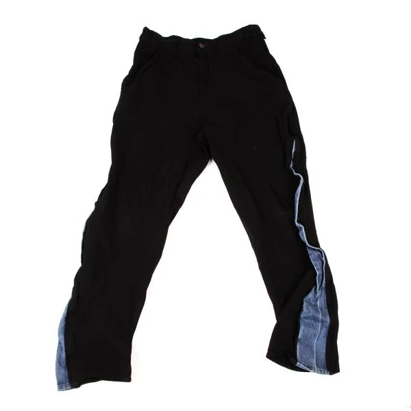 COMME des GARCONS HOMME PLUS EVER GREEN Dyed Switching Pants Black S K-146761_001