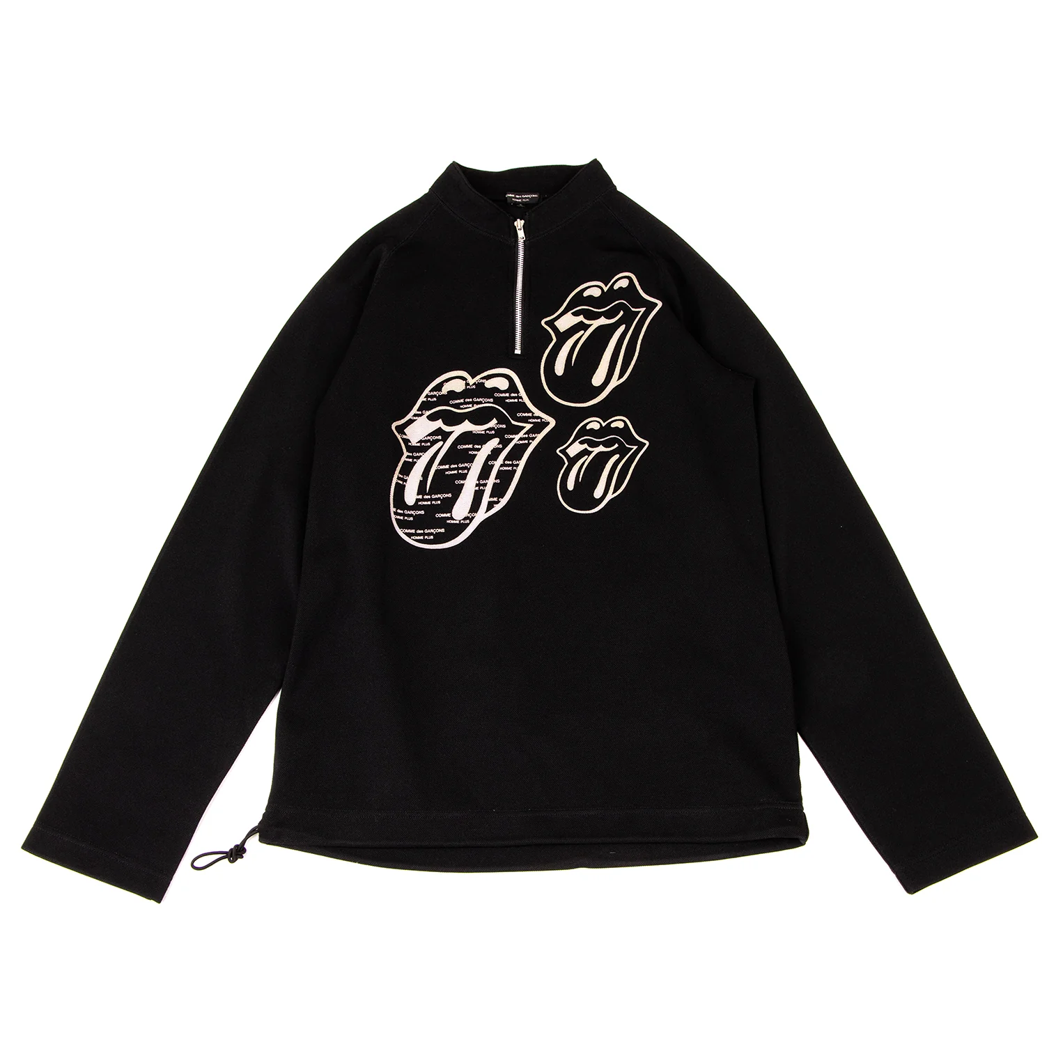 コムデギャルソンオムプリュス ハーフジップスウェット ブラック COMME des GARCONS HOMME PLUS コムデギャルソンオムプリュス