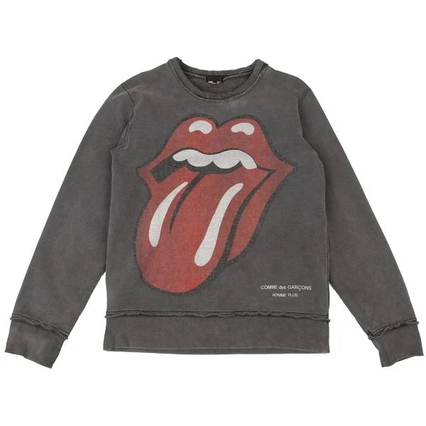 COMME des GARCONS HOMME PLUS Rolling Stones Sweat Shirt Charcoal M K-146768_001