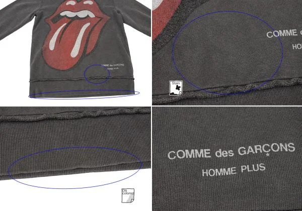 COMME des GARCONS HOMME PLUS Rolling Stones Sweat Shirt K-146768_013