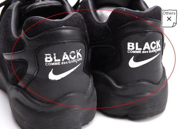 ブラックコムデギャルソン×ナイキBLACK COMME des GARCONS×NIKE エアズームタラリアトリプルブラックスニーカー  黒27cm K-146772_007
