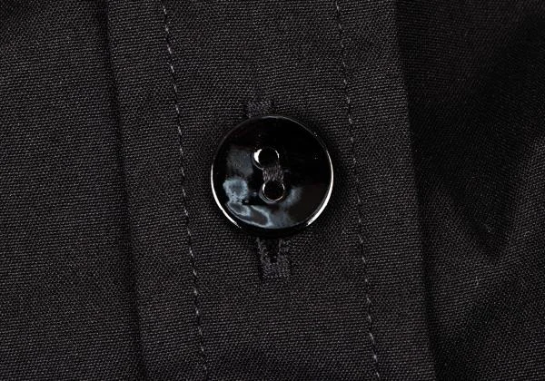 ジャンポールゴルチエ ファムJean Paul GAULTIER FEMME コットンギャザーデザインストレッチノースリーブブラウス 黒38 K-146779_007