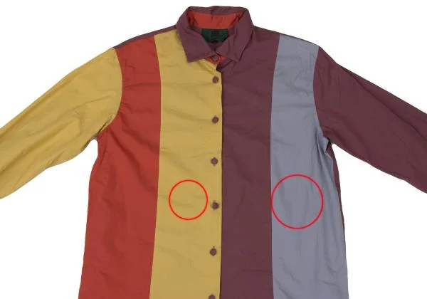 JUNIOR GAULTIER Cotton Color Scheme Long Sleeve Shirt K-146785_003