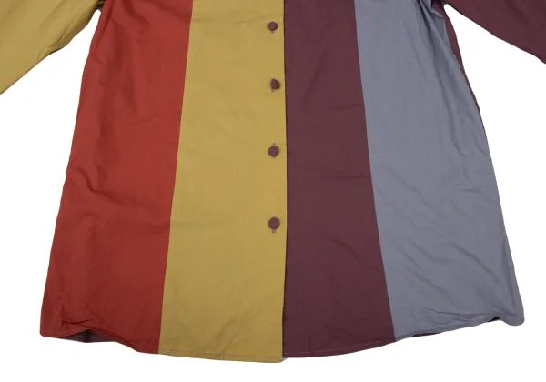 JUNIOR GAULTIER Cotton Color Scheme Long Sleeve Shirt K-146785_012