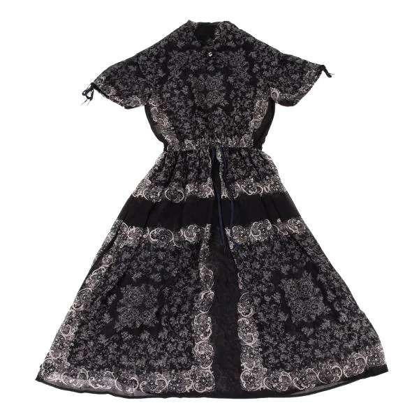 JUNIOR GAULTIER Floral Printed Sheer Dress K-146786_002