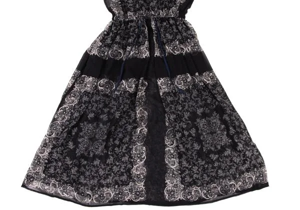 JUNIOR GAULTIER Floral Printed Sheer Dress K-146786_009