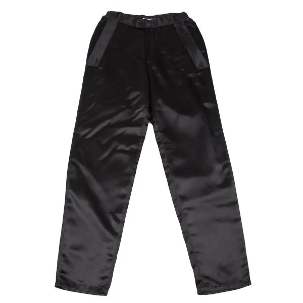ISSEY MIYAKE Nylon Satin Pants Black M K-146797_001