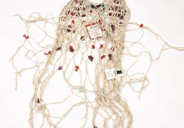 MARITHE + FRANCOIS GIRBAUD Cotton Decoration Mesh Camisole K-146799_009