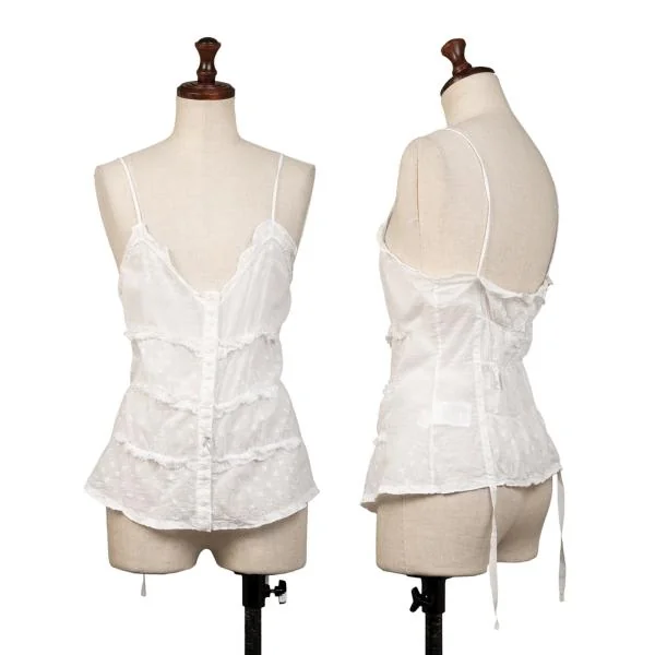 MARITHE + FRANCOIS GIRBAUD  Floral Snap Button Camisole White M K-146800_001