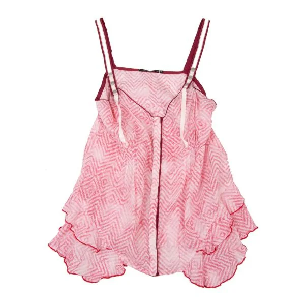 MARITHE + FRANCOIS GIRBAUD Geometric Printed Frill Camisole K-146810_002