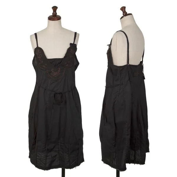 LE JEAN DE MARITHE FRANCOIS GIRBAUD Embroidered Sleeveless Tunic Black M K-146835_001