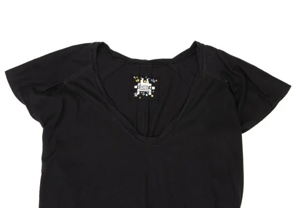 LE JEAN DE MARITHE FRANCOIS GIRBAUD Gathered Hem U Neck T Shirt K-146840_003