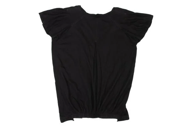 LE JEAN DE MARITHE FRANCOIS GIRBAUD Gathered Hem U Neck T Shirt K-146840_009