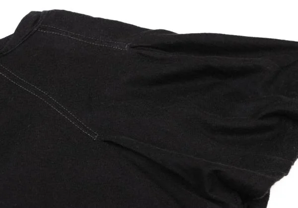 LE JEAN DE MARITHE FRANCOIS GIRBAUD Gathered Hem U Neck T Shirt K-146840_010