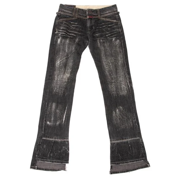 LE JEAN DE MARITHE FRANCOIS GIRBAUD Wrinkled Jeans Black M K-146844_001