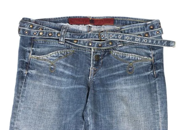 LE JEAN DE MARITHE FRANCOIS GIRBAUD Studs Belt Flare Jeans  K-146846_002