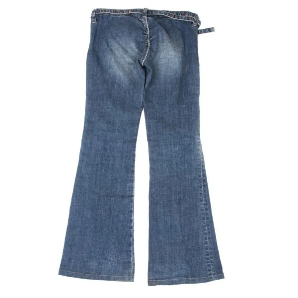LE JEAN DE MARITHE FRANCOIS GIRBAUD Studs Belt Flare Jeans  K-146846_014