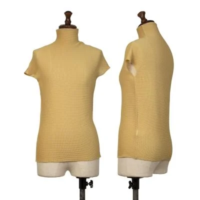 ISSEY MIYAKE PLEATS (T.) Stretch Pleated Turtle Neck T Shirt