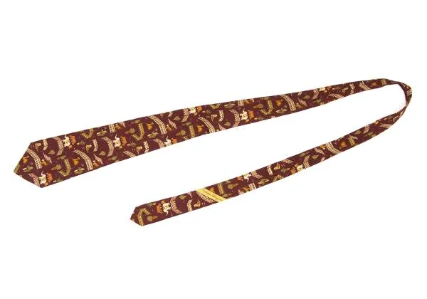 サルヴァトーレフェラガモ Salvatore Ferragamo サーカスプリントシルクタイ ワイン K-146858_002