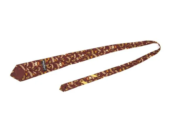 サルヴァトーレフェラガモ Salvatore Ferragamo サーカスプリントシルクタイ ワイン K-146858_007