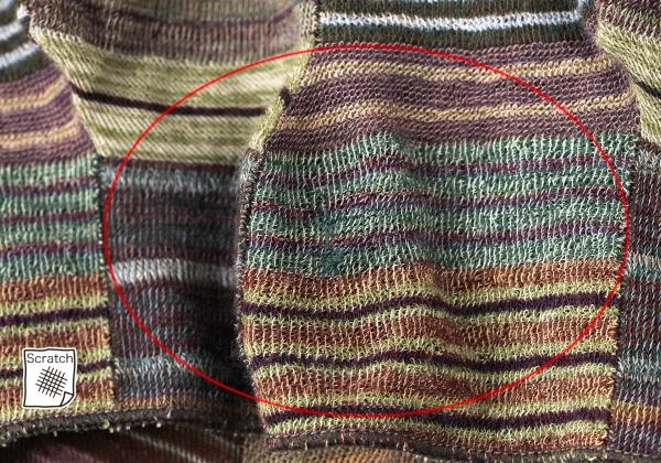 JURGEN LEHL Stripe Patchwork Woven Dolman T-shirt K-146860_008