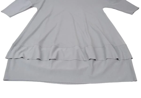 JURGEN LEHL Wool Silk Hem Layered Dress K-146863_007