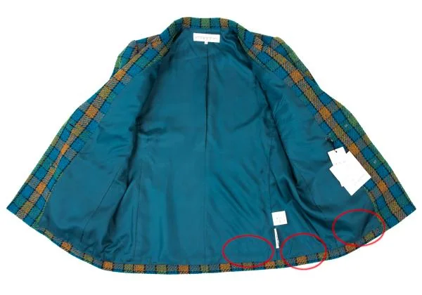 GIVENCHY GLAMOUR Wool Blend Check Jacket K-146872_010