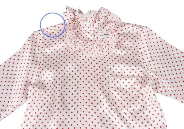 COMME des GARCONS GIRL Dot Print Back Button Blouse K-146876_003