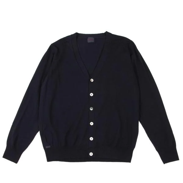 Papas Cashmere Wool Knit Cardigan Navy M K-146884_001