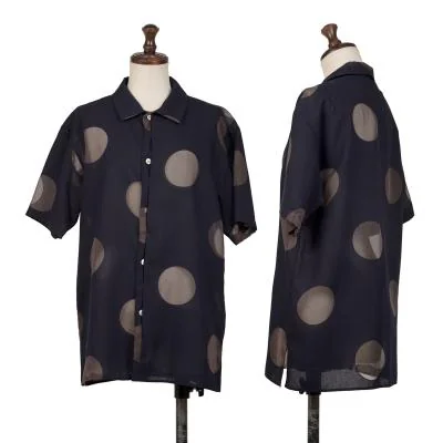 Y's Dot See-through Design Shirt
