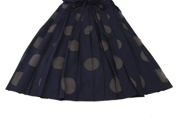 Y's Dot Pleated Design Wrap Skirt K-146933_004