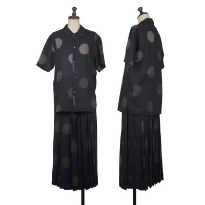 Y's Dot Design Shirt & Skirt