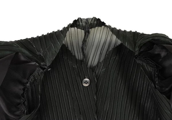 ISSEY MIYAKE Vertical Pleated Detachable Cardigan K-146938_004