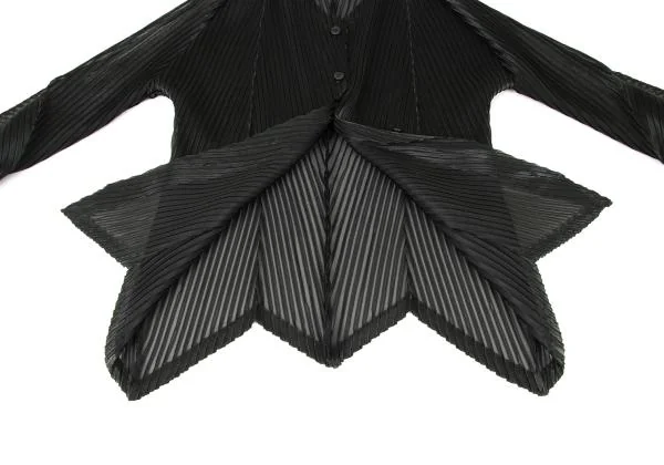ISSEY MIYAKE Vertical Pleated Detachable Cardigan K-146938_013