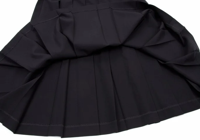 コムデギャルソンCOMME des GARCONS ウールギャバジッププリーツ
